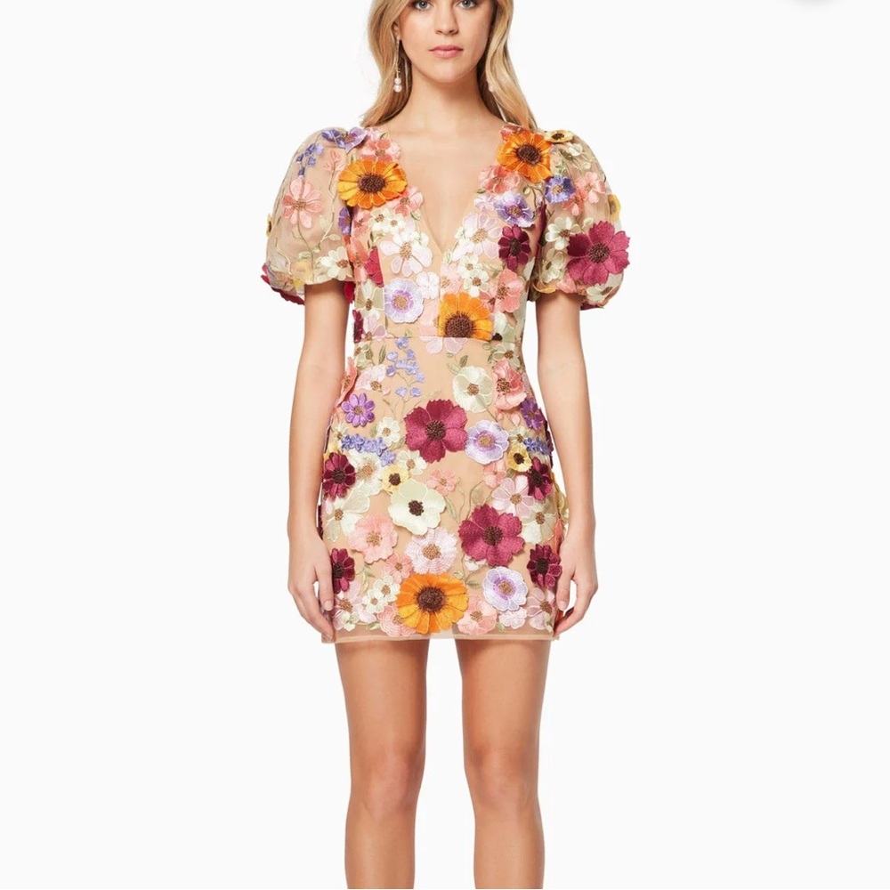 Elliatt Rosalind Floral Mini Dress Multicolor S